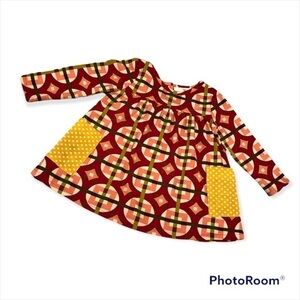 Rare Editions Fall Dress Sz 12 M. Beautiful fall colors!‎ Soft cotton.